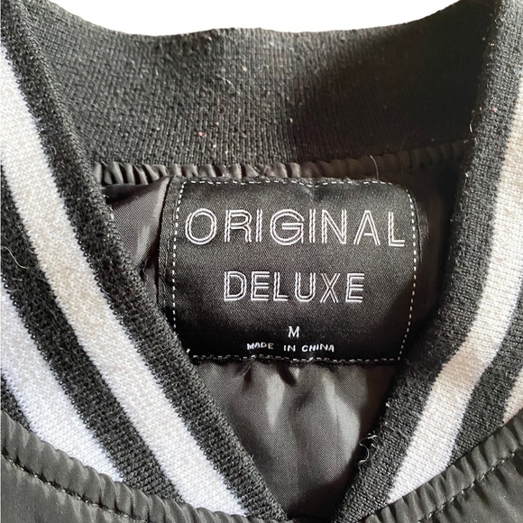 {Original Deluxe} Unisex Original Deluxe Retro "Letterman" Bomber Jacket - Picture 6 of 6